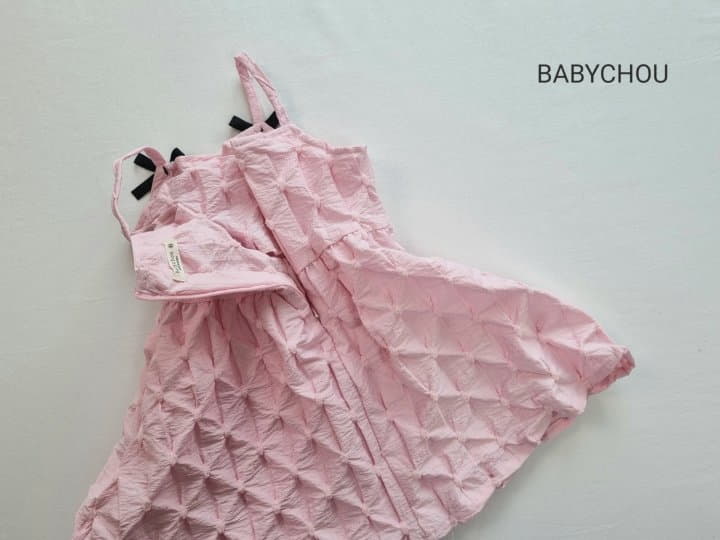 Babychou - Korean Children Fashion - #magicofchildhood - Ribbon One-piece