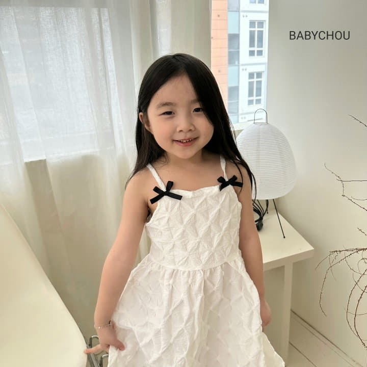 Babychou - Korean Children Fashion - #toddlerclothing - Ribbon One-piece - 5