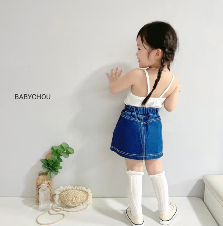 Babychou - Korean Children Fashion - #toddlerclothing - Mar Sleeveless - 3