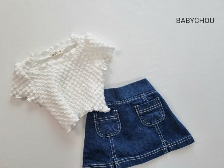 Babychou - Korean Children Fashion - #toddlerclothing - Harnie Crop Tee - 2