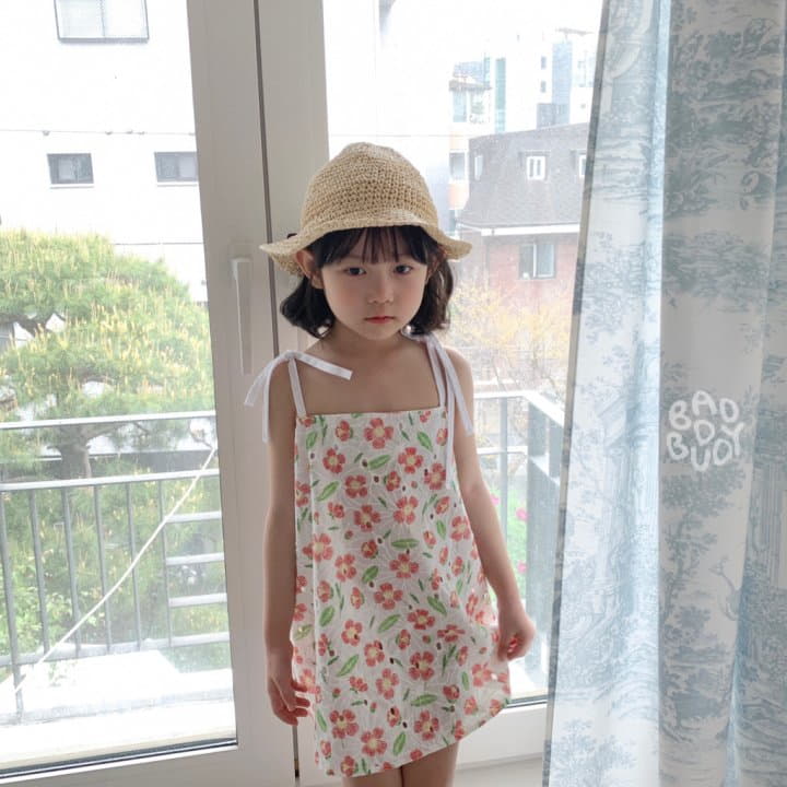 Badburdy - Korean Children Fashion - #Kfashion4kids - Blan Flower One-piece - 11