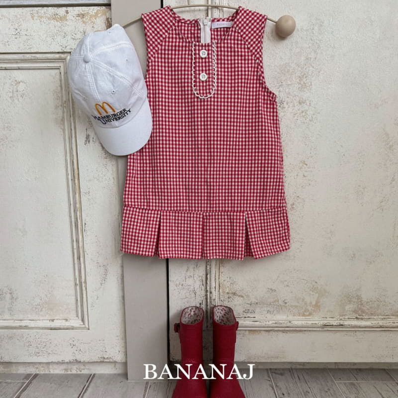 Banana J - Korean Children Fashion - #prettylittlegirls - Gogo Check One-piece - 5