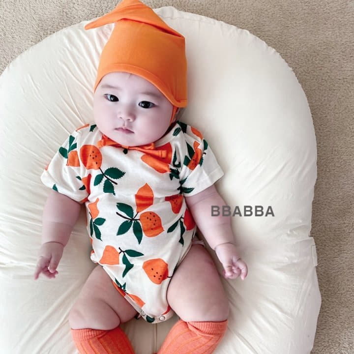 Bbabba - Korean Baby Fashion - #babyfever - Lemon Bodysuit with Bonnet - 8