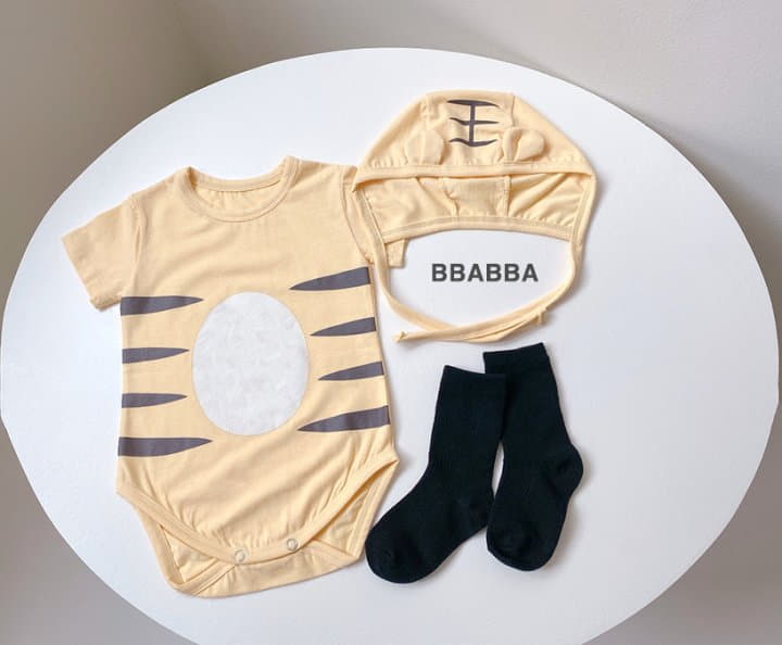 Bbabba - Korean Baby Fashion - #babyoutfit - Tiger Bodysuit Set