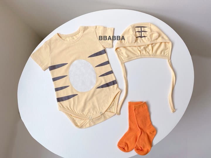 Bbabba - Korean Baby Fashion - #babywear - Tiger Bodysuit Set - 3