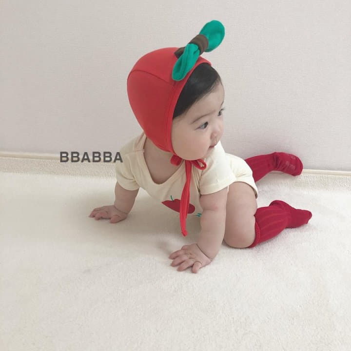 Bbabba - Korean Baby Fashion - #babywear - Mini Mango Bodysuit with Bonnet - 2
