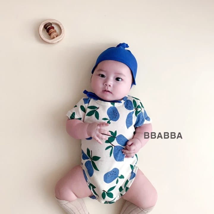 Bbabba - Korean Baby Fashion - #onlinebabyboutique - Lemon Bodysuit with Bonnet