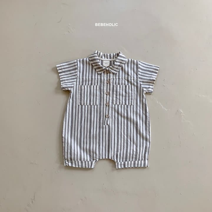 Bebe Holic - Korean Baby Fashion - #babyboutique - Stripes Bodysuit - 11