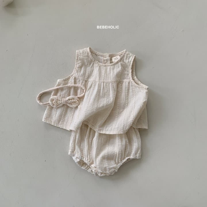 Bebe Holic - Korean Baby Fashion - #onlinebabyshop - Haize Top Bottom Set - 4