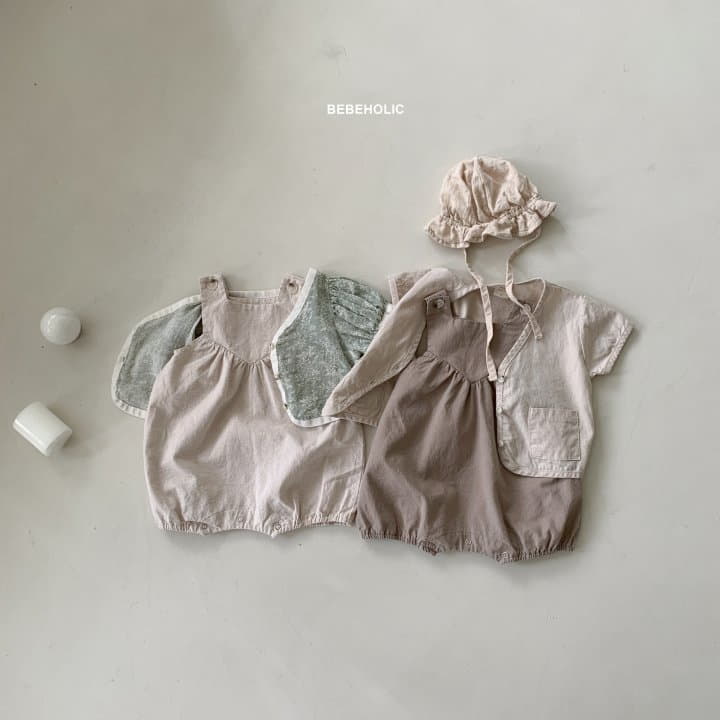 Bebe Holic - Korean Baby Fashion - #babyboutiqueclothing - My Dungarees Bodysuit - 2