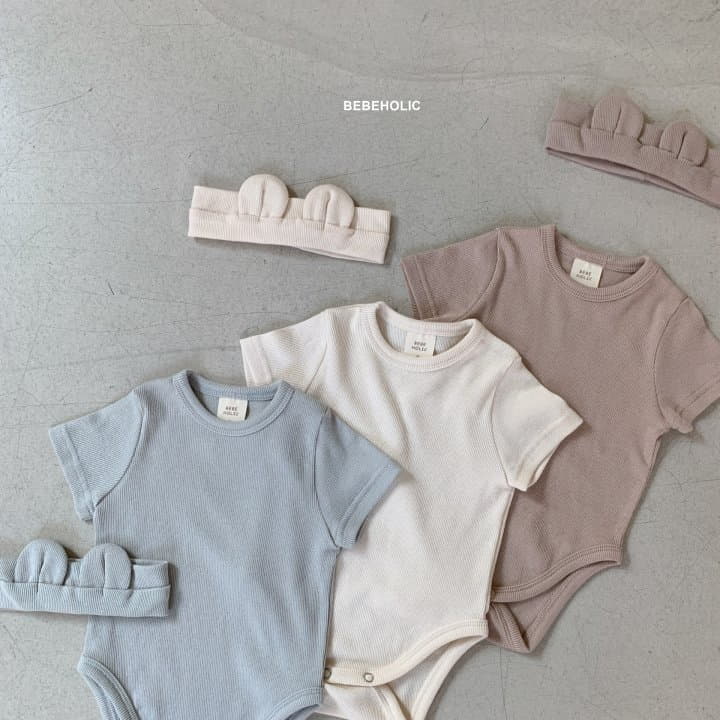 Bebe Holic - Korean Baby Fashion - #babyboutiqueclothing - Rib Shirt Sleeves Bodysuit - 2
