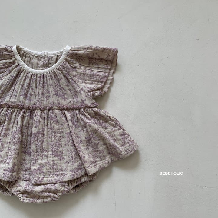 Bebe Holic - Korean Baby Fashion - #babyclothing - Small Flower Bodysuit - 10