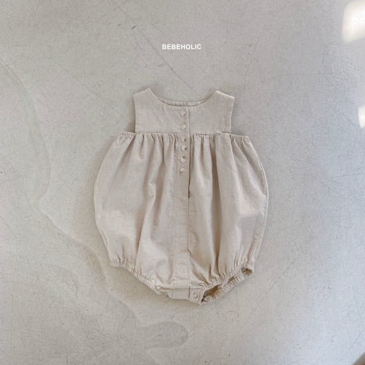 Bebe Holic - Korean Baby Fashion - #babyclothing - Linen Sleeveless Bodysuit - 8