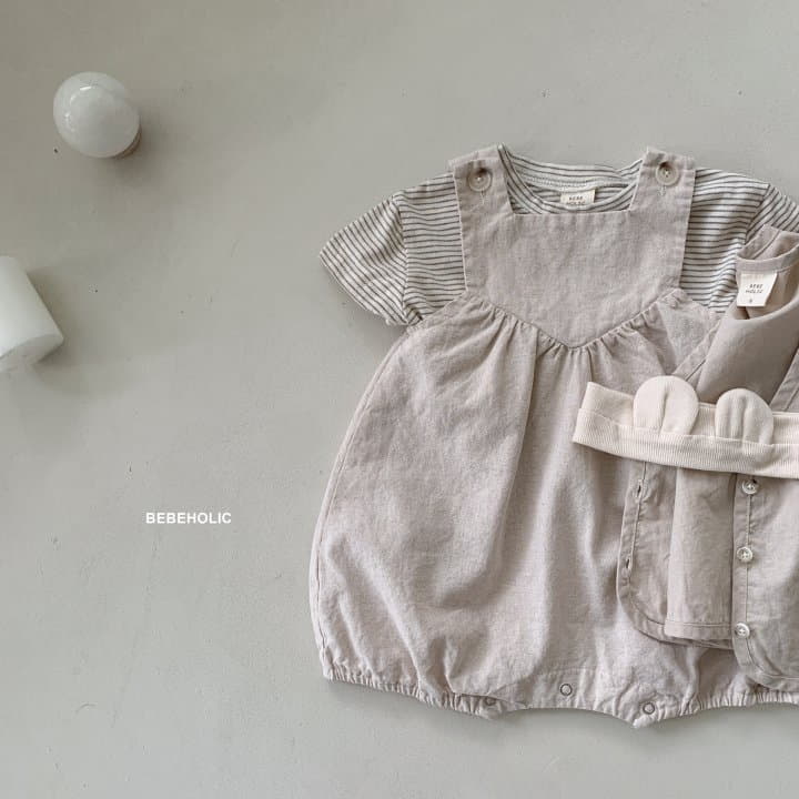 Bebe Holic - Korean Baby Fashion - #babyclothing - My Dungarees Bodysuit - 3