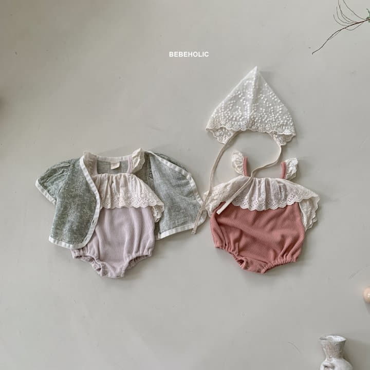 Bebe Holic - Korean Baby Fashion - #babyclothing - Lace Bodysuit - 2