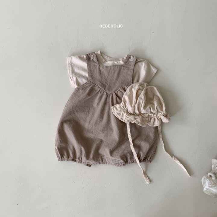 Bebe Holic - Korean Baby Fashion - #babyclothing - My Dungarees Bodysuit - 4