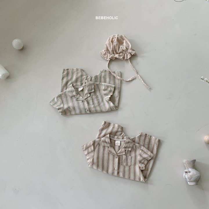 Bebe Holic - Korean Baby Fashion - #babyfashion - Miu Stripes Bodysuit