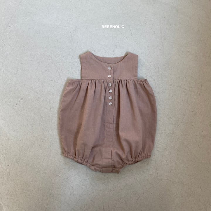 Bebe Holic - Korean Baby Fashion - #babyfever - Linen Sleeveless Bodysuit - 10