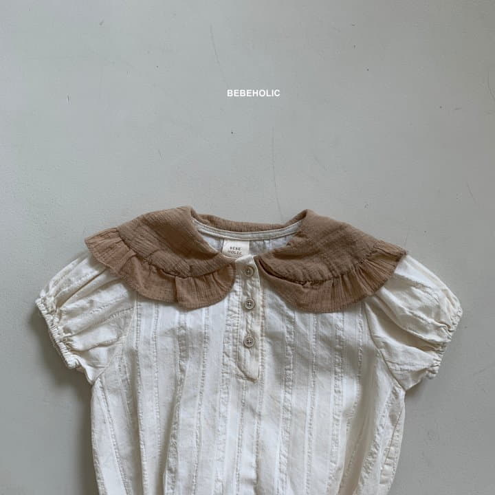 Bebe Holic - Korean Baby Fashion - #babygirlfashion - Shy Collar Bodysuit - 12