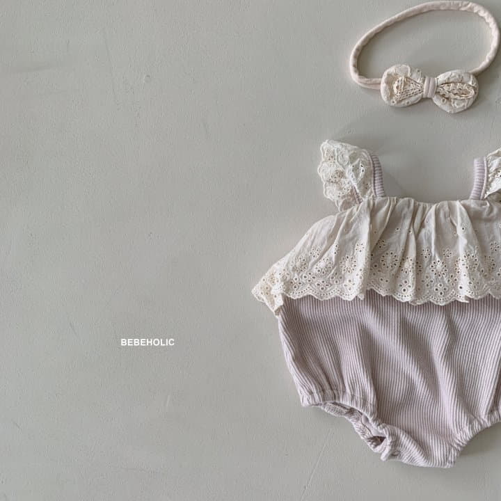 Bebe Holic - Korean Baby Fashion - #babygirlfashion - Lace Bodysuit - 5