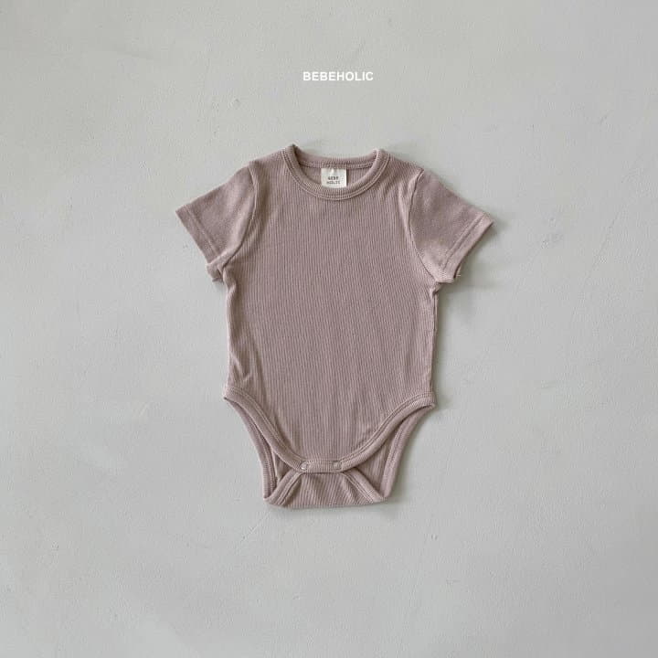 Bebe Holic - Korean Baby Fashion - #babygirlfashion - Rib Shirt Sleeves Bodysuit - 6