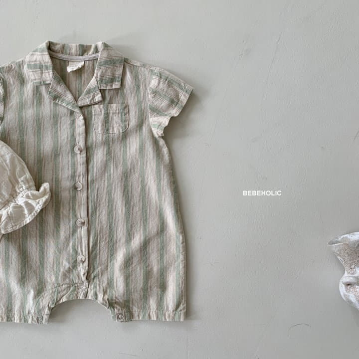 Bebe Holic - Korean Baby Fashion - #babyootd - Miu Stripes Bodysuit - 6