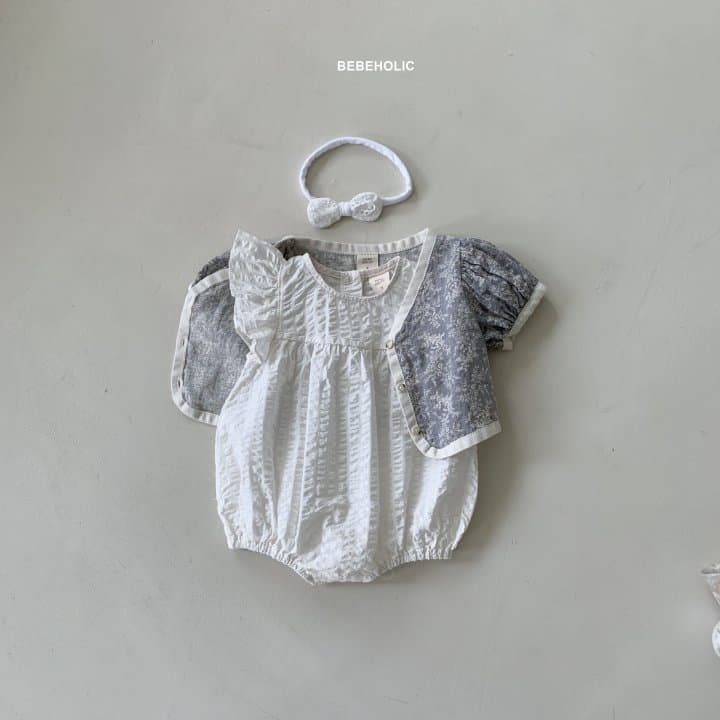 Bebe Holic - Korean Baby Fashion - #babyoutfit - Marim Wing Bodysuit - 4