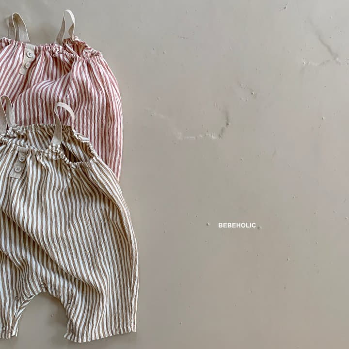Bebe Holic - Korean Baby Fashion - #babyoutfit - Coco Stripes Bodysuit - 8