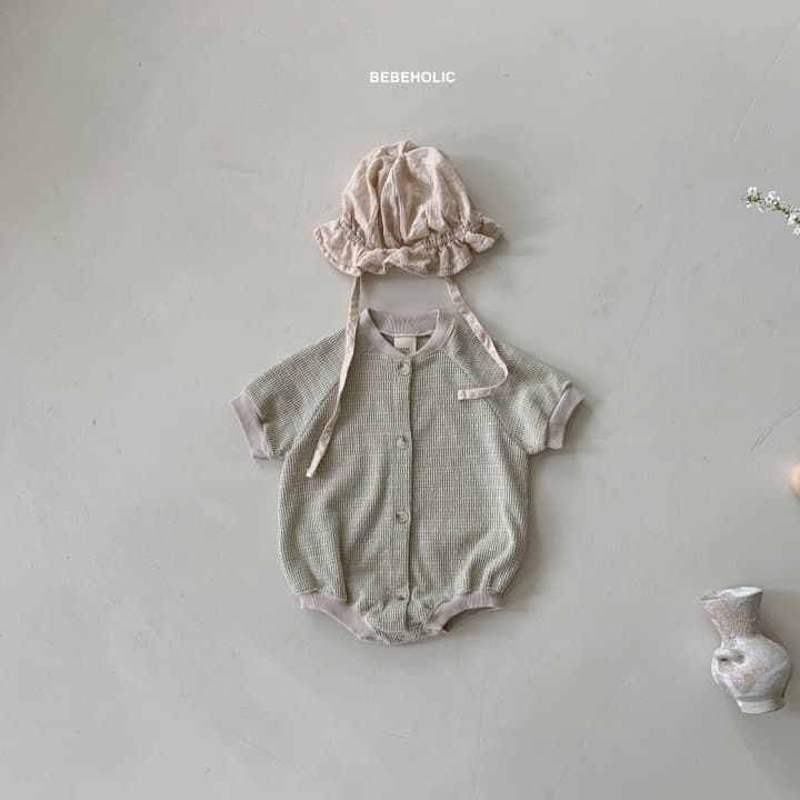 Bebe Holic - Korean Baby Fashion - #babyoutfit - Waffle Bodysuit - 5
