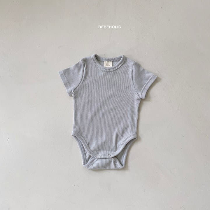 Bebe Holic - Korean Baby Fashion - #babyoutfit - Rib Shirt Sleeves Bodysuit - 10