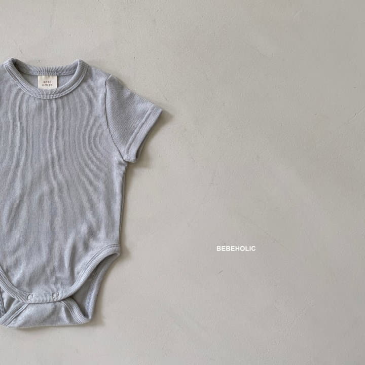 Bebe Holic - Korean Baby Fashion - #babyoutfit - Rib Shirt Sleeves Bodysuit - 11