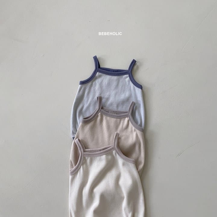 Bebe Holic - Korean Baby Fashion - #babyoutfit - Sleeveless Color Bodysuit - 7
