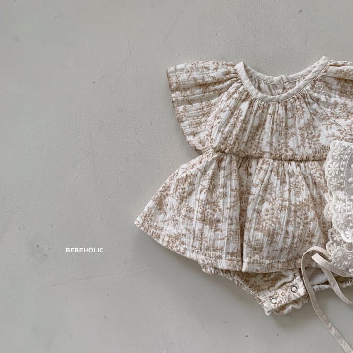 Bebe Holic - Korean Baby Fashion - #babyoutfit - Small Flower Bodysuit - 4