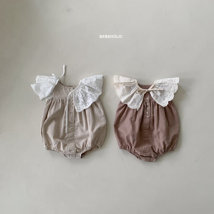 Bebe Holic - Korean Baby Fashion - #babywear - Linen Sleeveless Bodysuit - 2