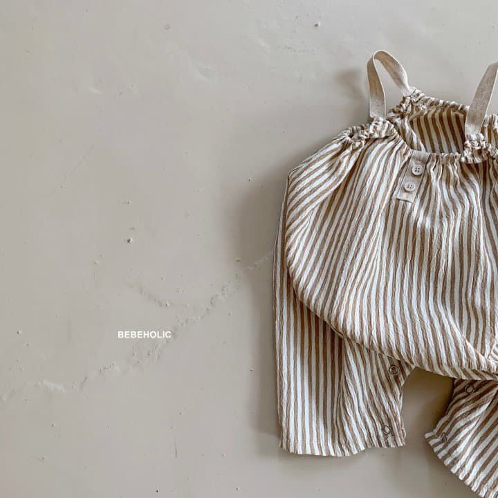 Bebe Holic - Korean Baby Fashion - #babywear - Coco Stripes Bodysuit - 10