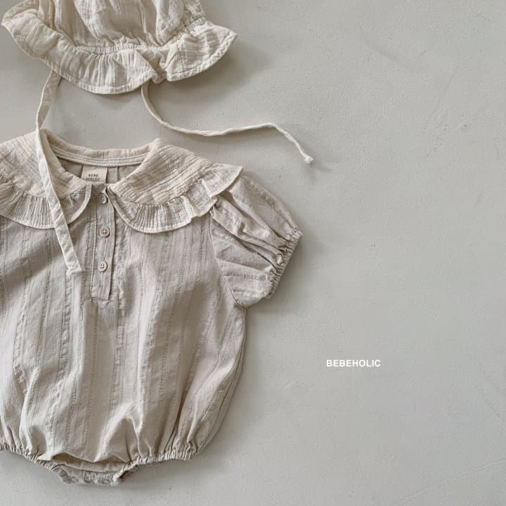 Bebe Holic - Korean Baby Fashion - #babywear - Shy Collar Bodysuit - 4