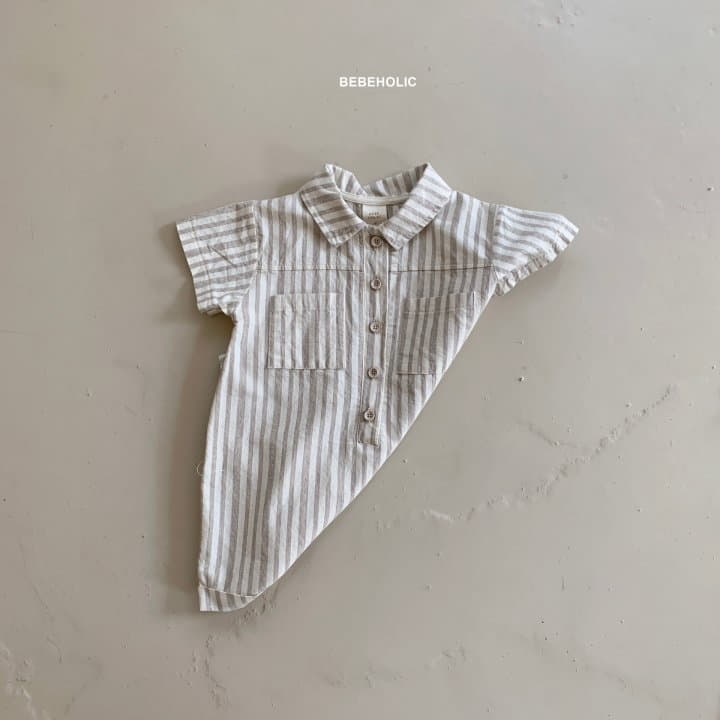 Bebe Holic - Korean Baby Fashion - #onlinebabyboutique - Stripes Bodysuit - 9