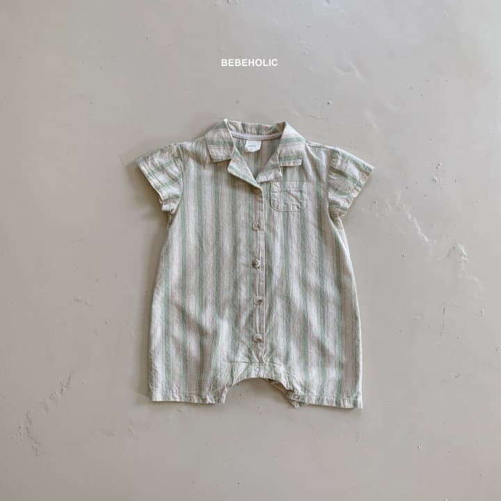 Bebe Holic - Korean Baby Fashion - #onlinebabyshop - Miu Stripes Bodysuit - 11