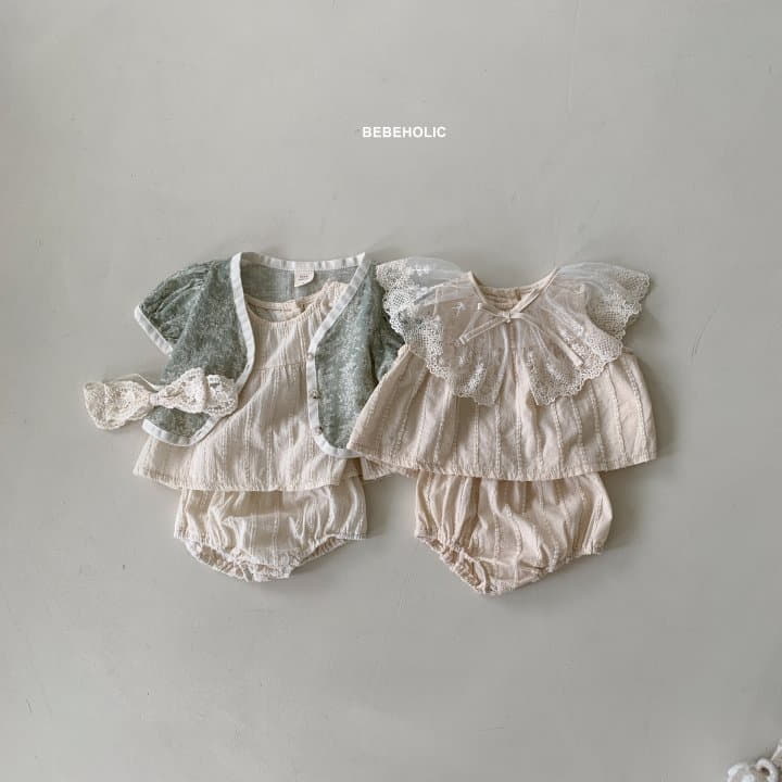 Bebe Holic - Korean Baby Fashion - #onlinebabyshop - Haize Top Bottom Set - 3