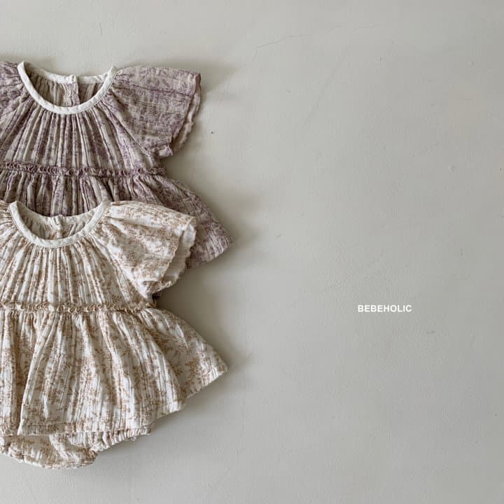Bebe Holic - Korean Baby Fashion - #smilingbaby - Small Flower Bodysuit - 7