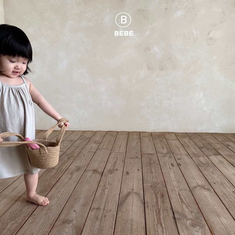 Bella Bambina - Korean Baby Fashion - #babyfashion - Bebe String Sleeveless One-piece - 4