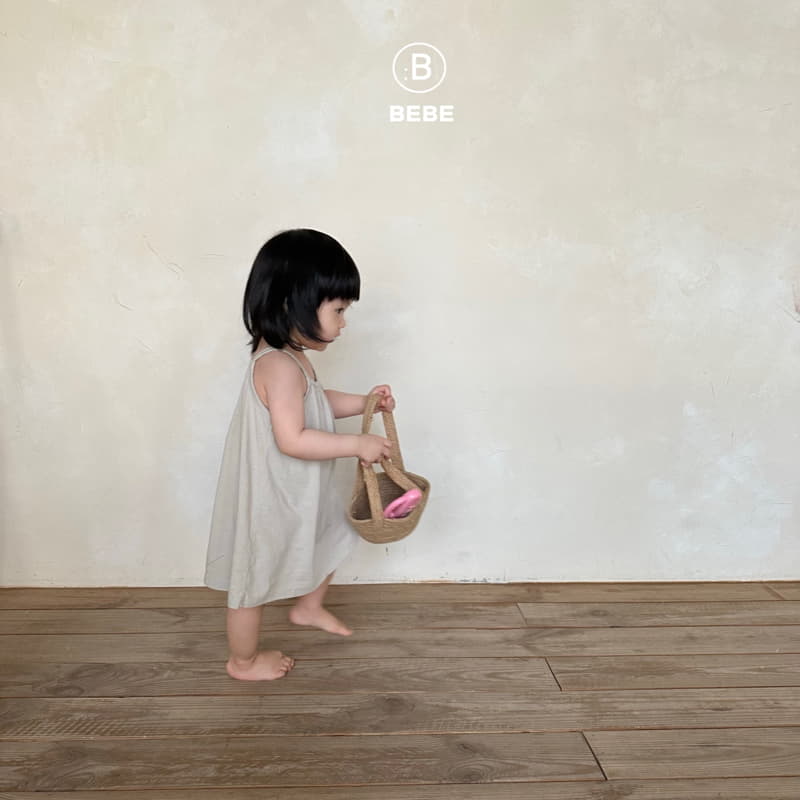 Bella Bambina - Korean Baby Fashion - #babyootd - Bebe String Sleeveless One-piece - 8