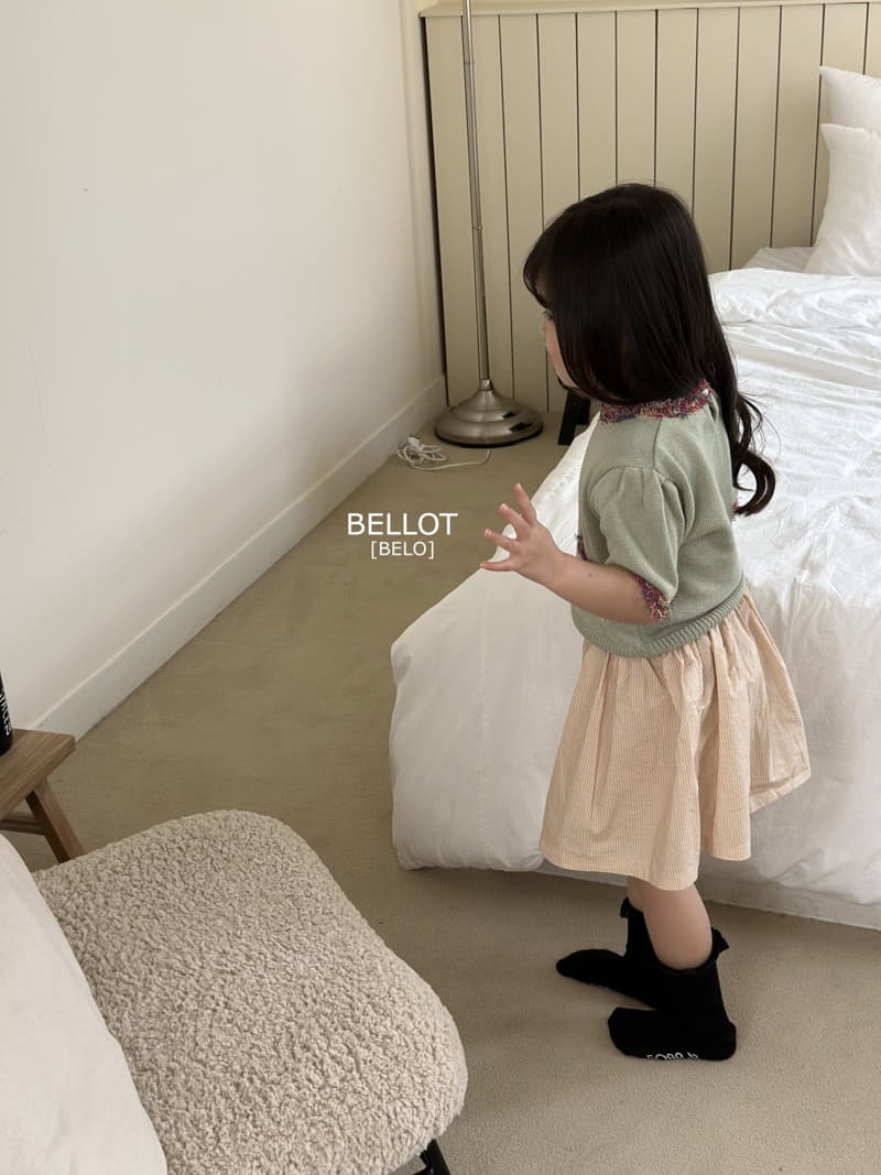 Bellot - Korean Children Fashion - #todddlerfashion - Daisy Knit Tee - 6