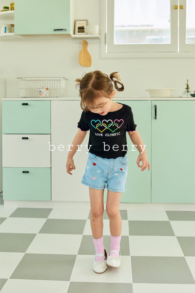 Berry Berry - Korean Children Fashion - #kidzfashiontrend - Love Pick Tee - 4