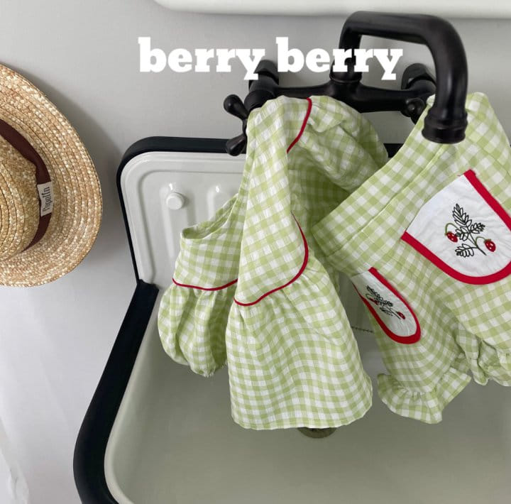 Berry Berry - Korean Children Fashion - #childofig - Strawberry Top Bottom Set - 12