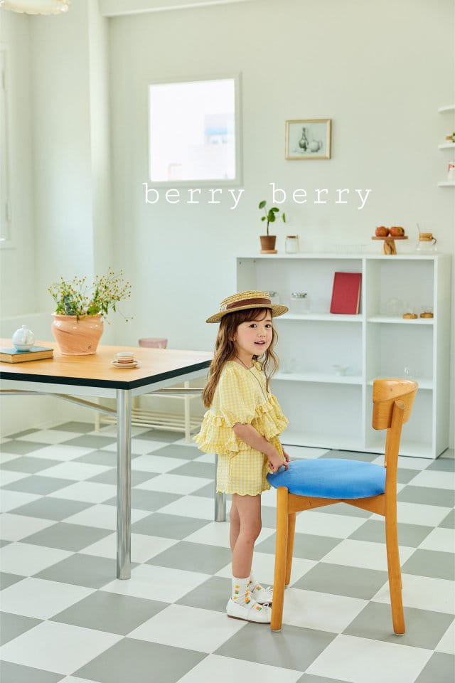Berry Berry - Korean Children Fashion - #discoveringself - Pop Corn Top Bottom Set - 10
