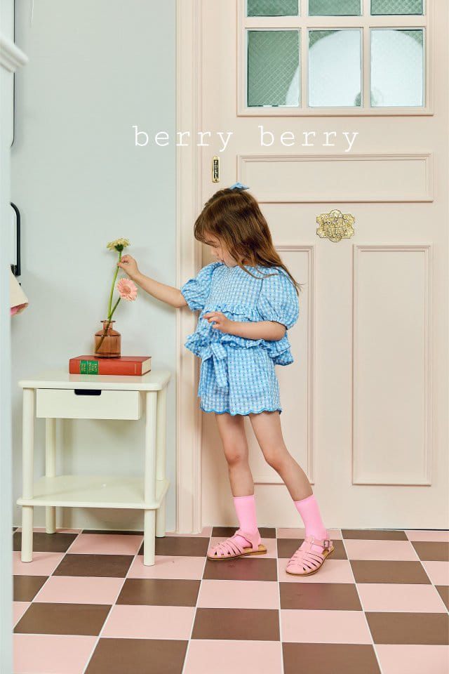 Berry Berry - Korean Children Fashion - #littlefashionista - Pop Corn Top Bottom Set - 2