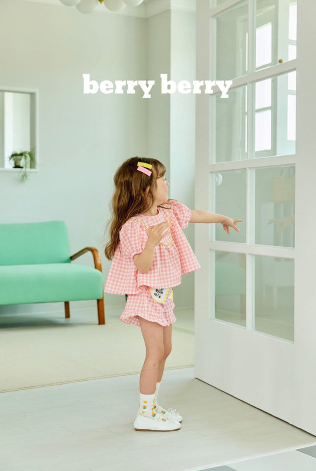 Berry Berry - Korean Children Fashion - #magicofchildhood - Strawberry Top Bottom Set - 8
