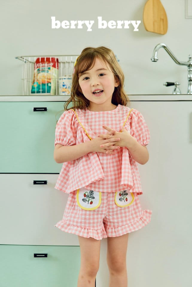 Berry Berry - Korean Children Fashion - #minifashionista - Strawberry Top Bottom Set - 9