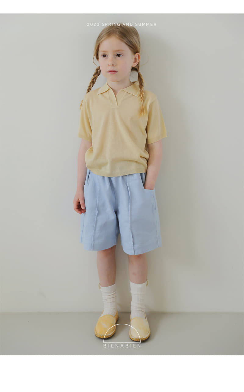 Bien a Bien - Korean Children Fashion - #kidzfashiontrend - Po Collar Knit Tee
